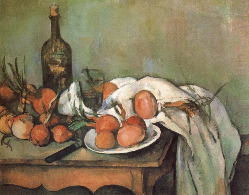 Still Life with Onions, Paul Cezanne